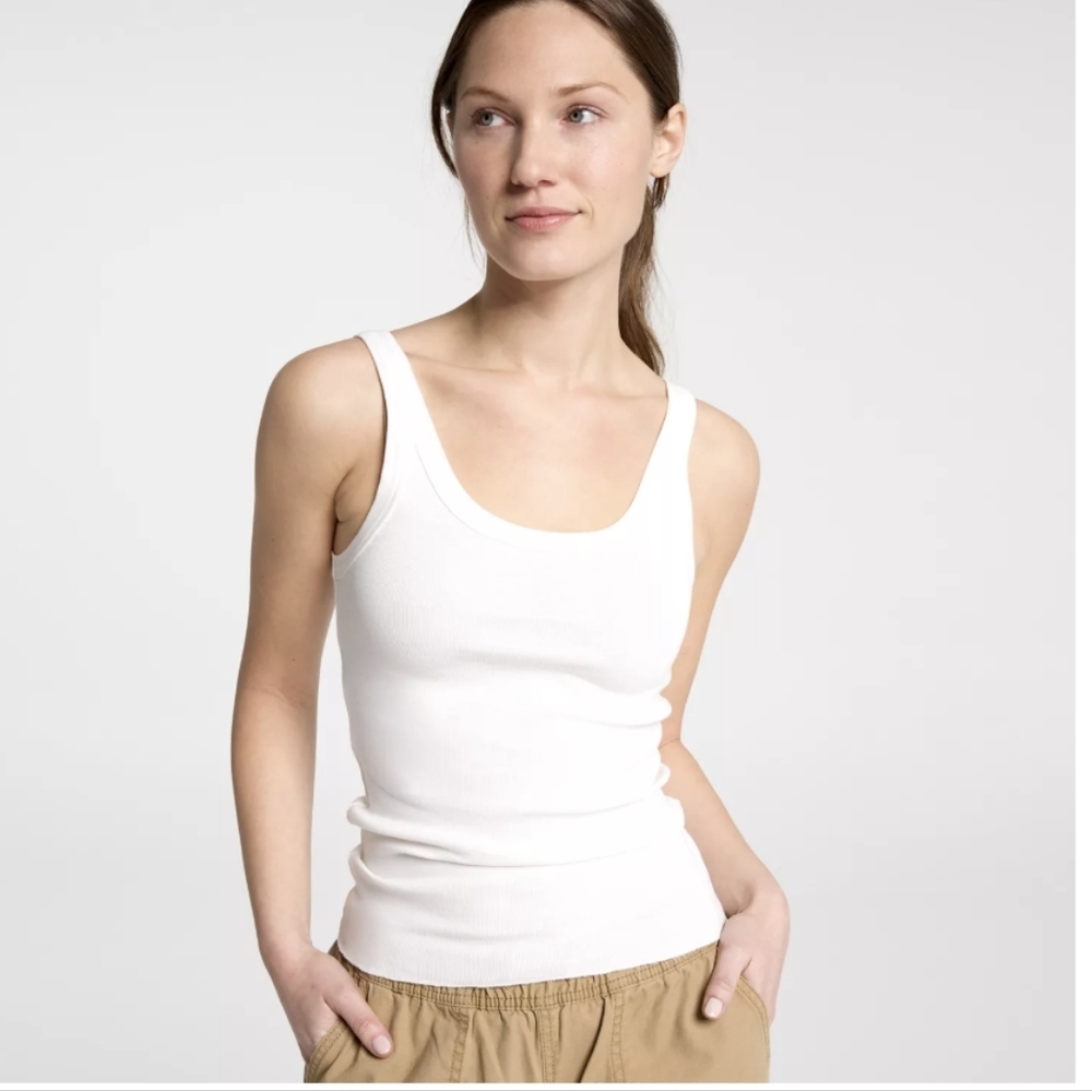 ALPINE DESIGN women's Rib Tank Top in Alpine Snow NWT Organic Cotton Sz XXL